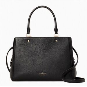 Kate Spade Leila Medium Satchel & Crossbody Black Bag